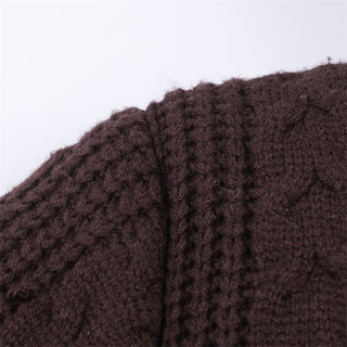 Cable Knit Puffer Jacket with Hood – Warm Padded Winter Coat, Soft Knit Fabric, Long Sleeve