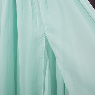 Pleated Halter Chiffon Long Dress
