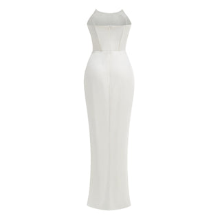 Luxe Corset Drape Maxi Gown