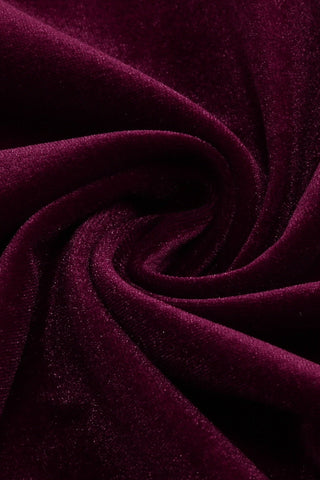 Strapless Velvet Corset long Dress & Long Gloves Set