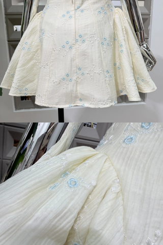 Blossom Charm Puff Sleeve Mini Dress