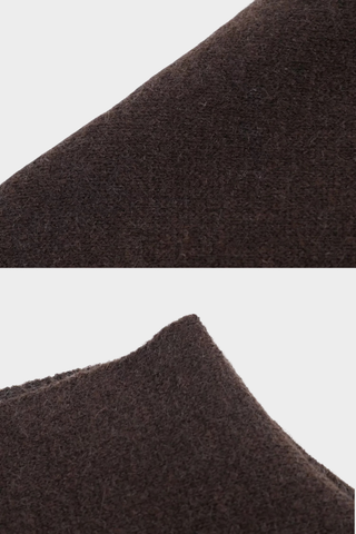 Premium Fur-Trim Cape Poncho with Relaxed Draped Cut