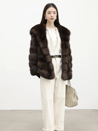 Luxury Hooded Plush Fur-Effect Jacket