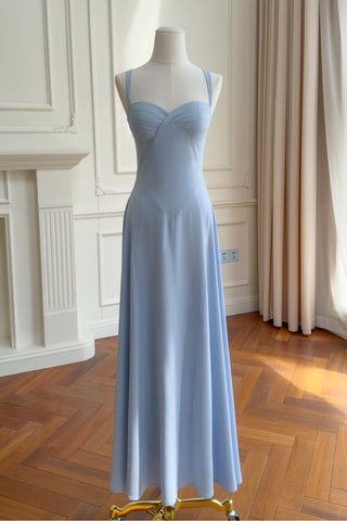 Ruched Sweetheart Corset Long Dress – Lace-Up Back Evening Dress