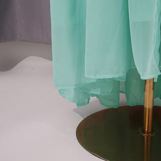 Pleated Halter Chiffon Long Dress