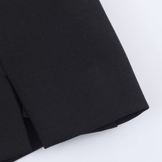 Sleeveless Structured Crepe A-Line Mini Dress with Contrast Bow Design