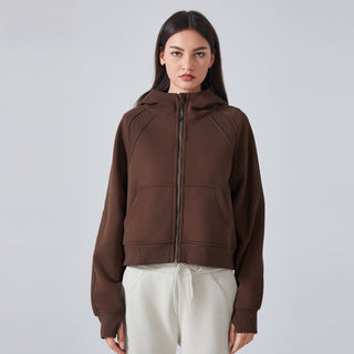 Loose Warm Full-Zip Sports Sweater
