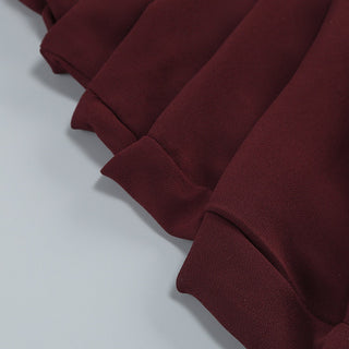 Sleeveless Velvet Corset Long Dress with Mesh Straps & Draped Chiffon Skirt