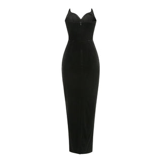 Hallie Strapless Velvet Long Dress