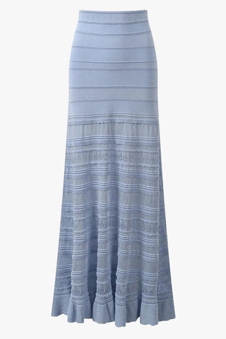 Sleeveless Lace Knit Top & Long Skirt Co-Ord Set