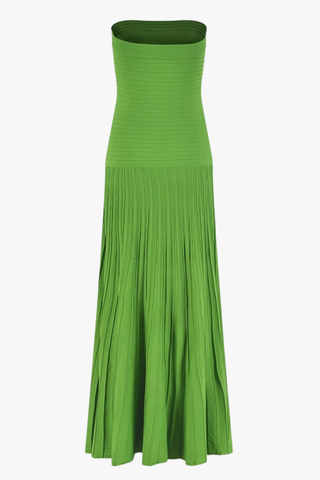 Ice Silk Strapless Long Dress