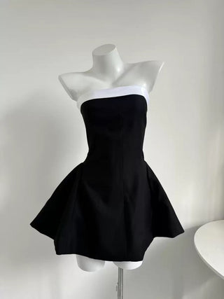 Strapless Flared Mini Dress