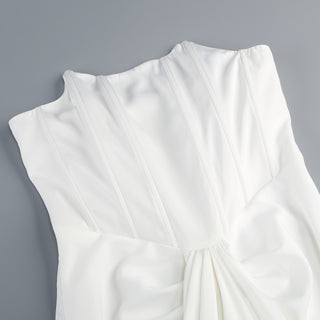 Luxe Corset Drape Maxi Gown
