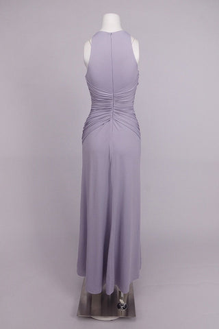 Ruched Twist Waist Sleeveless Long Dress