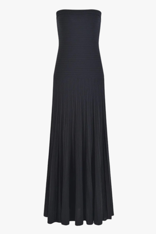 Ice Silk Strapless Long Dress