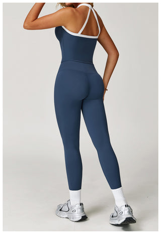 Contrast Trim Activewear Set