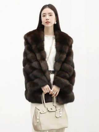 Luxury Hooded Plush Fur-Effect Jacket