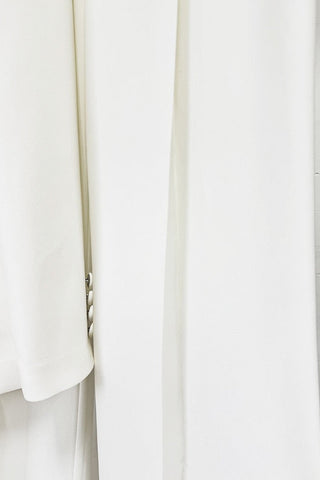 Elegant Embellished Blazer & Wide-Leg Pants Set – Tailored Formal Two-Piece Suit