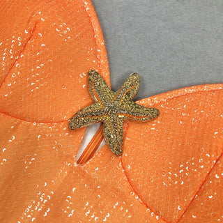Sequin Ombre Starfish Detail Maxi Dress