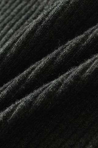 High-Neck Asymmetric Ribbed Top