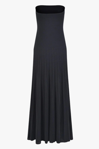 Ice Silk Strapless Long Dress