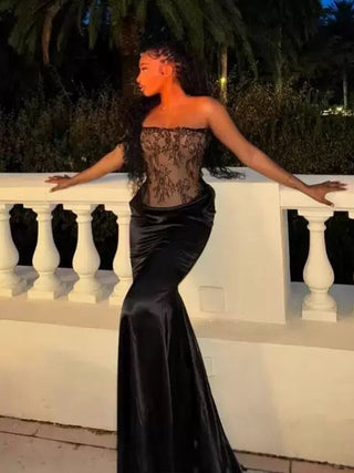 Lace Corset Bandage Evening Gown