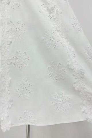 Floral Lace Trim Sleeveless Long Dress