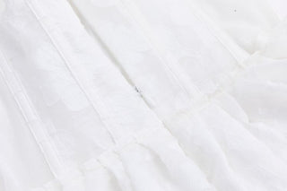 Rosette Texture Corset Mini Dress