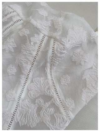 Floral Jacquard Lace Corset Midi Dress