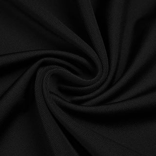 Stretch Jersey Open-Back Draped Long Dress