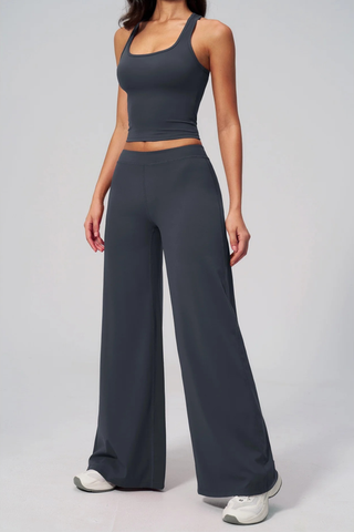 Flow Racerback Tank & Wide Leg Pants Set