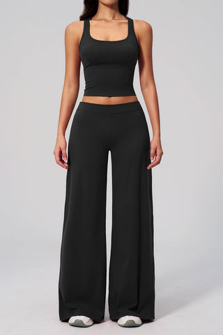 Flow Racerback Tank & Wide Leg Pants Set