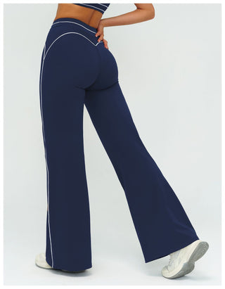 Flex Fit Long Sleeve Top and High-Waist Pants Set