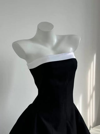 Strapless Flared Mini Dress