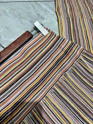 Shimmer Striped Halter Neck Top & Long Skirt Set