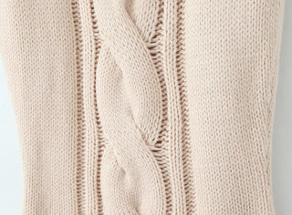 Knit Sleeveless Turtleneck Mini Dress with Contrast Hem