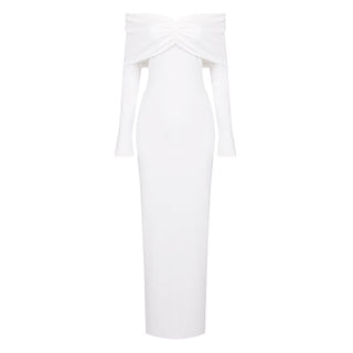 Emiliano Off Shoulder Long Sleeve Long Dress
