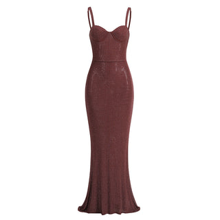 Sleeveless Elegant Slim  Long Dress
