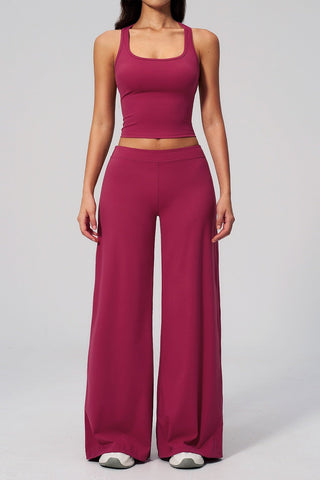 Flow Racerback Tank & Wide Leg Pants Set