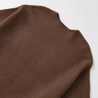 Soft Knit Poncho Top – Asymmetrical Hem Relaxed Fit