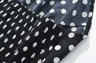 Polka Dot Halter Top & Bubble Mini Skirt Set