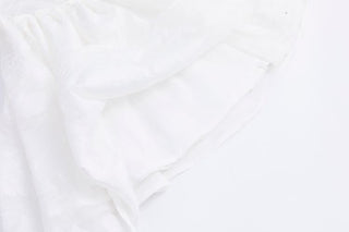 Rosette Texture Corset Mini Dress