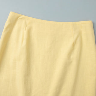 Sleeveless Linen-Blend Peplum Top & Long Skirt Co-Ord Set with Lace-Up Back