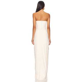 Luxe Corset Drape Maxi Gown