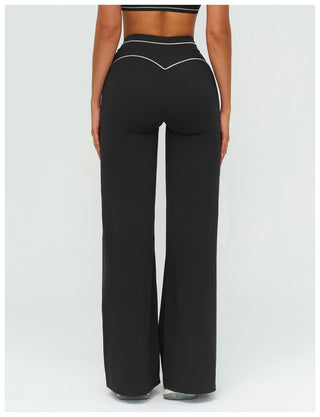 Flex Fit Long Sleeve Top and High-Waist Pants Set