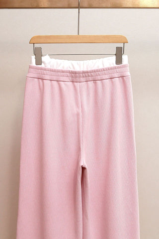 Cozy Ribbed Hoodie & Wide-Leg Knit Set