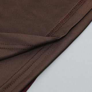 Sleeveless Velvet Corset Long Dress with Mesh Straps & Draped Chiffon Skirt