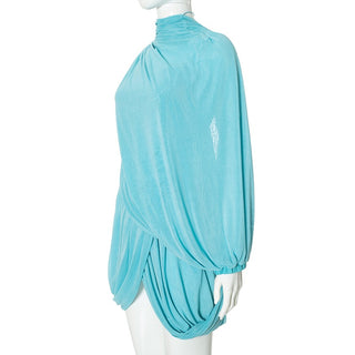 Draped Asymmetric One-Shoulder Mini Dress