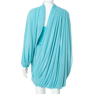 Draped Asymmetric One-Shoulder Mini Dress