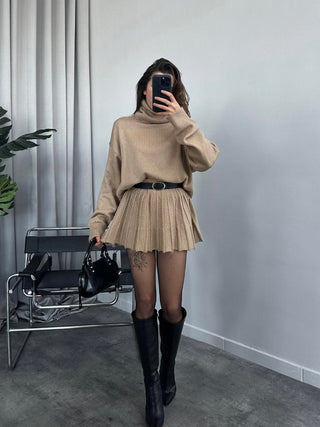 Cozy Wool Blend Sweater & Skirt Set